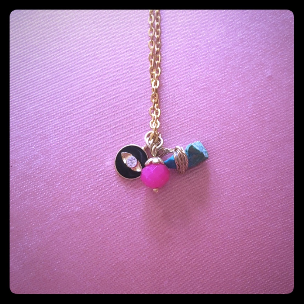 NWOT! Boho necklace-3rd eye, wire wrapped stone